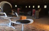 Eames-Stil Stuhl gefertigt von Satellitenschüsseln