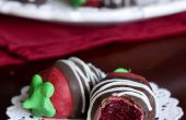 Schokolade bedeckt Strawberry Cake Balls