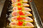 Wie man gebratene Thunfisch Sashimi