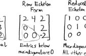 Umwandlung von Quadrat Matrizen in Row Echelon Form reduziert
