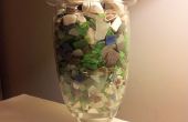 Dekorative Seaglass Vase und geheimen Fach