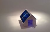 Solarbetriebene Pop-up-Papierhaus