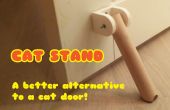 Katze-Stand - nie vergessen, die Tür offen für die Katzenstreu lassen