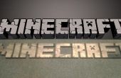 3D verbrannt/geschnitzte hölzerne Minecraft Logo