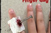 DIY Nagel durch Finger Knebel