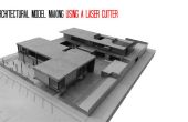 Architektonisches Modell machen Verwendung von A Laser-Cutter
