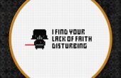 Darth Vader aus Star Wars Cross Stitch Pattern Free Download