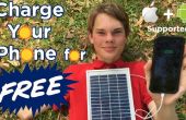 Laden Sie Ihr Handy kostenlos mit Solar-Panel-Handy-Ladegerät