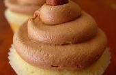 Nutella gefüllt Vanille Cupcakes