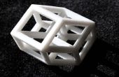 3D 4-dimensionalen Tesserakt Hypercube Modell B TJT4/6