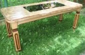 DIY-Tabelle des Holzes Scheibe abschneiden