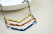 Handgefertigte Kupfer Schmuck - DIY aufgewickelt Chevron Halskette