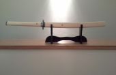 Holzarbeiten von einem Samurai-Schwert