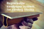 DIY-austauschbare Sandpapers für das Schleifen von Blöcken
