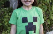 Schablone ein Minecraft Creeper-t-Shirt