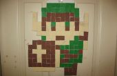 8-Bit-Sprite-Plakate (Link, Mario, grün Rupie)