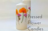 Schnelle und einfache gepresste Blumen Kerzen