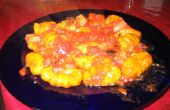 Kürbis-Gnocchi mit Tomaten-Oliven-Sauce
