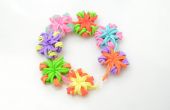 Super einfache DIY-Gummiband Schmuckherstellung Candy Farbe Flower Loom Armbänder