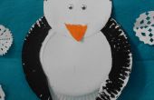 Papier-Platte Pinguin-Craft-Projekt für Kinder
