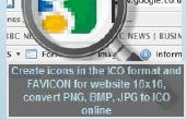 Icon Generator: Erstellen Sie Symbole im ICO-Format oder Favicons für Ihre Website
