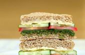 Einfach Minze-Salat-Sandwich - kalorienarme Hunger Füller
