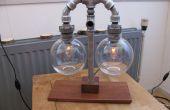 Rohr-Lampe, Sanitär-Teile, Steampunk, industrielle