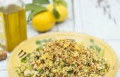 Vier-Korn-Salat mit Knoblauch, Zitrone & Kräuter - AllGoneVegetarian