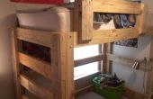 Loft Bett aus aufgearbeiteten Holz