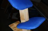 Ergonomischer knienden Stuhl aus Schrott