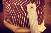 Handgefertigte Batik Textilien mit einer Vinyl-Schablone