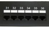 Ethernet-Kabel zu einem Patch Panel Teil 4 ausführen