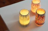 DIY Glas Flasche Lampen mit Stoff