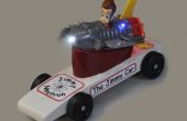 Pinewood Derby Auto mit LEDs und Jimmy Neutron