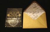 DIY-Goldfolie drucken für Einladungen und Umschlag-Liner