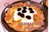 Weihnachtsfrühstück - deutsche Ofen Pfannkuchen