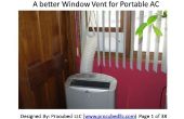 Fenster Vent für Portable AC oder sonstige Zwecke