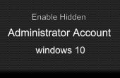 Aktivieren Sie versteckte Administratorkonto in Windows 10 (Fix Fehler)