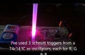 RGB-LED-Treiber mit IC 74c 14: No Arduino! 