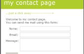 Einfache PHP persönlichen Kontakt Homepage (web3.0!) 
