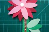 Papier Blume mit LED und leitfähige Band