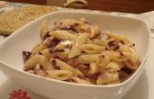 Echte italienische Rezepte: Pasta al Radicchio e Gorgonzola! 