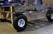 Holzpalette Zyklus Cam Trolly Repurposed DIY Mobile Paletten Wagen