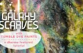 Galaxy-Schals mit Tumble Dye malt