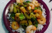 Teriyaki Shrimps, Broccoli & Reis