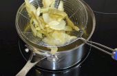 Kartoffelschalen und Bananen für Snacks Braten