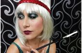 Flapper Make-up für Halloween