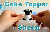 Wie erstelle ich eine Zucker Paste Vereisung Fondant Schafe Cake Topper