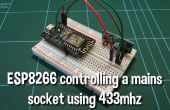 Kontrolle-Netz-Steckdosen mit 433mhz Sender und Empfänger eine ESP8266 mit