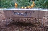Camping Grill stehen